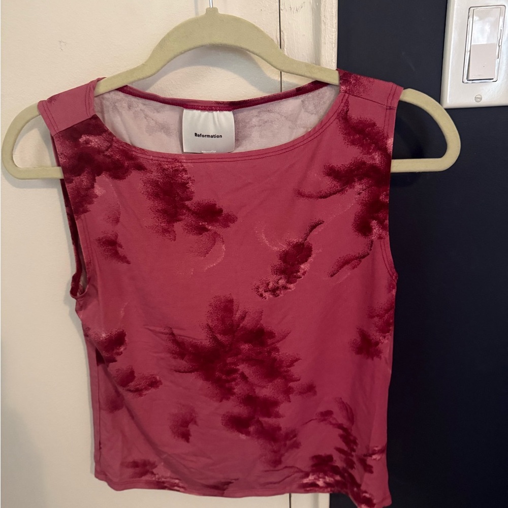Reformation Pink Top
